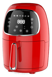 قلاية هواء مدمجة باللون الأحمر ، قلاية هواء صغيرة بسعة 2 لتر للاستخدام المنزلي